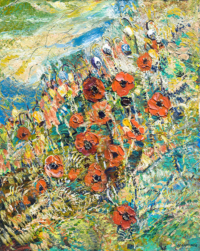 Alexander Sheltunov. Poppies. 2006. Oil on canvas. 108 × 86